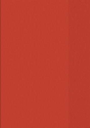 Brunnen 104050420 Hefthülle / Heftumschlag (A4, Folie, transparent, mit Namensschild in der Einstecktasche) rot