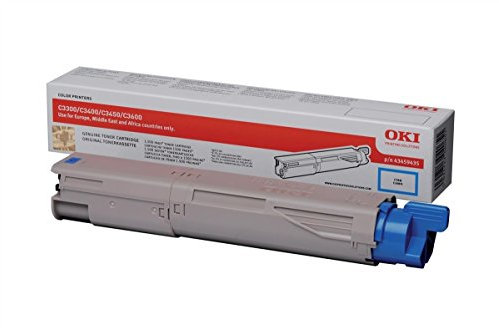 OKI 43459435 C3300, C3400, C3450, C3600 Tonerkartusche Standardkapazität 1.500 Seiten, cyan