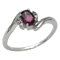 Verführerischer Rhodolith/Diamant-Ring 925 Sterl.Silber-0,49 Karat-Gr.57