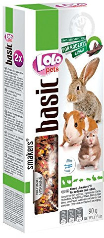 Lolo Pets Kräcker Johannisbrot für Hamster, 10er Pack (10 x 90 g)
