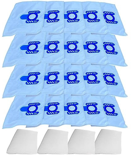 20 sacs d'aspirateur de qualité supérieure adaptés à l'aspirateur Tornado Nomad TO 4413