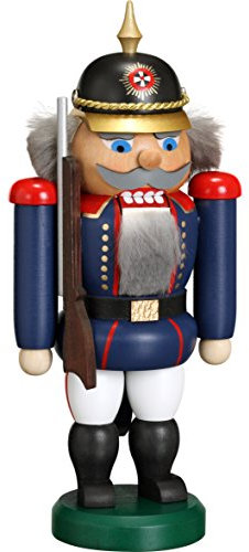 Seiffener Volkskunst Nussknacker Gardesoldat, 20 cm Hoch, Original Erzgebirge SV 11456