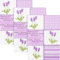 Kracht Geschirrtuch 3er-Pack Halbleinen Lavendel Größe 50x70 cm