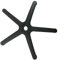 TUKA Base Silla Oficina 5 Radios, Nylon alta calidad base de repuesto para silla de ordenador, para 11 mm ruedas, Negro, TKD5101