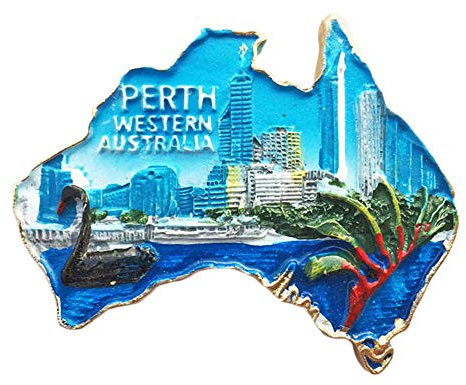 3D Perth Australia Refrigerator Magnet Travel Sticker Souvenirs Home & Kitchen Decoration Australia Fridge Magnet from China