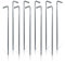diMio XL Stahl-Zelthaken Allround Rund/V-Profil (Zeltnagel Ø4,5mm, 50er Pack)