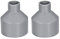 sourcing map 2 Stk. PVC Reduzierkupplung, DWV Rohrverschraubung, grau 50 mm x 20 mm