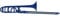Cool Wind CTB-200 ABS Posaune mit Softcase blau