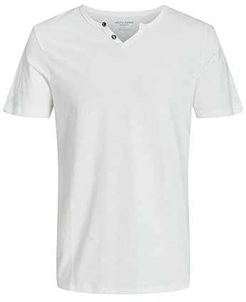 JACK & JONES Jjesplit Neck camiseta SS Camiseta, Cloud Dancer, XL para Hombre