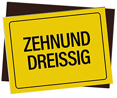 trendaffe - Kühlschrankmagnet mit Spruch: Zehnunddreißig