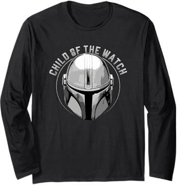 Star Wars The Mandalorian Mando Helmet Child of the Watch Long Sleeve T-Shirt
