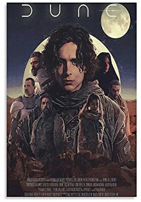 GNKIO Movie Retro Poster Dune Timothee Chalamet Poster Leinwand Kunst Poster und Wand Kunst Bild Druck Moderne Familie Schlafzimmer Dekor Poster 24x36inch(60x90cm)