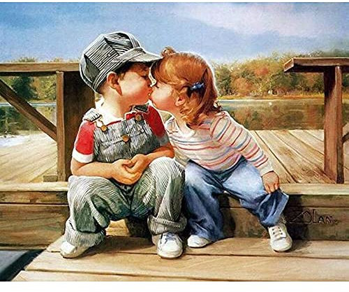 Malen nach Zahlen Ölgemälde nach Zahlen Auf Leinwand Malen Zeichnung Kits Kind Handgemalte Gemälde Nach Nummer Wohnkultur Von Erwachsenen (Kein Rahmen) 40x50cm