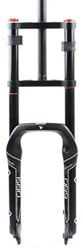 QHY BMX Bike Suspension Fork 20 Inch Mountain Bikes Fork Adjustable Damping 150mm Travel Disc Brake Bicycle Fork Magnesium Alloy 4.0 Fat Tires QR 1-1/8 HL (Color : Air, Size : 20inch)