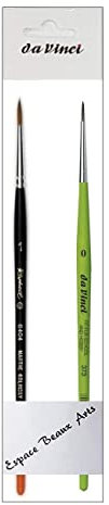 Raphael Pinceau Series 8404,kolinsky Rouge Sable Pinceau,Taille 1 et Da Vinci 373