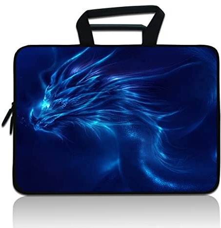 11 11.6 12 12.5 inch Laptop Carrying Bag Chromebook Case Notebook for Apple MacBook Air Samsung HP DELL Lenovo Asus (Blue Dragon)
