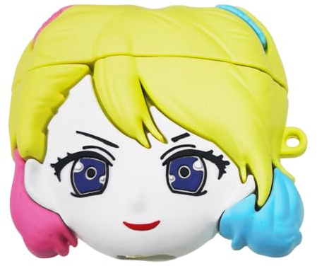 DC TWS Earphones - Harley Quinn - Bluetooth Earphones - True Wireless Earbuds protective case. Bluetooth 5.0 Earphone Built-in mic, Automatic One-Step Pairing, 10M range