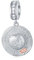 Chapeau de paille hawaïenne Avec roses pendentif Charms, S'adapte au bracelet de voyage pour femmes pandora, perles de casquette de soleil en argent sterling 925 cz pendant l'été pour femmes