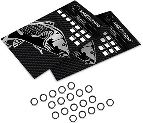 NEU AMZfishing® 20x Rig-Ring | Karpfenzubehör | Karpfen Zubehör | Karpfenangeln | Friedfischangeln | Angeln Ring | Angelzubehör (20, Circle 3,7mm)
