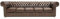 Chesterfield Bank Class Leder | 5-Sitzer | 2 bis 4 Wochen Lieferzeit (Cloudy Dark Braun)