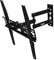 TV-Halterung, lange Verlängerung, Eck-Wandhalterung, TV-Halterung, passend für 66 bis 160 cm (26 bis 63 Zoll) Flach-/Curve-Fernseher, VESA 400x400 mm