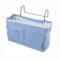 HNJKJEU Bett Organizer Bett Tasche mit Darhthaken Hängetasche Hochbett Aufbewahrungstasche für Buch, Magazin, Handy, Kopfhörer Bett Aufbewahrung (Blau)