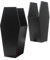 40,6 cm Make-up-Sarg-Regal mit 2 Sarg-Pinselhaltern, Holz-Gothic-Dekor für Display, Make-up-Organizer, gruseliger Sarg, Gothic-Dekor für Lippenstift, Nagellack oder Make-up-Pinsel (2 Pinselhalter)