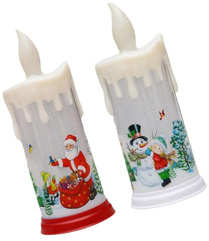 DOITOOL 1satz Flammenlose Weihnachtskerzen Im Simulierte Tropfkerzen Bunten Farben Für Festliche Dekoration Ohne Batterien Sicher Und Elegant Für Weihnachten Und Partys