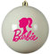 Pallina Natalizia Bambolina Rosa Barbi addobbo albero di natale rosa fucsia white xmas gift regalo orignale per bambine ragazze albero addobbi pink