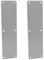 Vokowin Placa de empuje para puerta con tornillo, placa de dedo para puerta de incendios, placa de empuje de 300 x 80 mm, placa de acero inoxidable cepillado, protección de puerta inferior, esquina