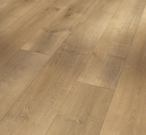 Parador Dekorboden Laminat Basic 400 Eiche Monterey leicht geweißt Seidenmatte Struktur Landhausdiele 4-V-Fuge