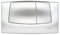 Schwab ONDA 227747 Dual-Flush Flushing Plate Gloss/MATT Chrome, Compatible with The 187 UP Concealed Cistern, Wall-Mounted, 1 in Pack