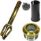 Chilli Pro Scooters Slim Cut Stunt-Scooter Fork HIC Komplettset mit Steuersatz Trick Roller Ersatz Tuning Gabel passend für 100 I 110 I 120mm Rollen Crown Chrome Gold