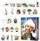National Lampoon's Christmas Vacatio-n Adventskalende 2024,Weihnachtsbaum Anhänger Family Figuren Anhänger SpielzeugWeihnachten Adventskalender, Weihnachts 24-Tage Countdown K