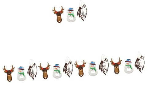 PRETYZOOM 15 Pz Apribottiglie in silicone regali di natale dei cartoni animati apribottiglie dei cartoni animati apribottiglie natalizio natale apribottiglie decorativi Gel di silice