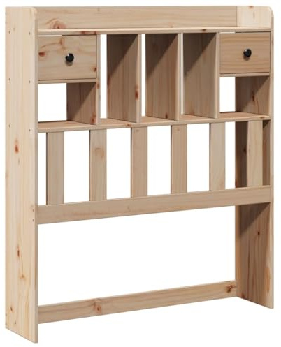 vidaXL Headboard with Storage 75 cm Solid Wood Pine