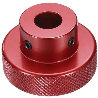 sourcing map Aluminum Alloy Handwheel 40mm OD 10mm Bore Aluminum Milling Machine Handle Machine Tool Hand Wheel with Wrench and 2pcs Screws for Milling Machine Lathe, Red