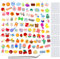 Ronoza 100 Stück Slime Charms Sortiert, Kawaii Charms, Kawaii Deko, Cute Charms, Kawaii Accessoires mit Pinzette, Für DIY Craft Making Scrapbooking, Handyhülle, Schmuckherstellung, Haarclip