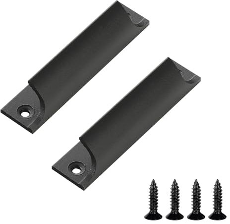 2 Stück Balkontürgriff Außen Metall, Aluminiumlegierungsgriff Mit Schrauben,Schiebetürgriff,Terrassentürgriff,Schrankschubladengriff,Küchentürgriffe für Fenster,Balkontüren, Schiebetüren, Schubladen