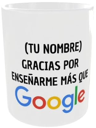 Taza Personalizada para Profesores | Regalo Personalizado Profesora, Profesor, Maestra | Tazas Personalizadas para Fin de Curso, Navidad o Cumpleaños | Compra solidaria