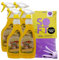Sapone Ecologico: Sgrassatore Adatto per tutte le Superfici Lavabili, Ottima Azione Detergente, Concentrato, Delicato e Biodegradabile, 500ml + OMAGGIO 1 Panno in Lattice (4 Flaconi + 1 Panno)