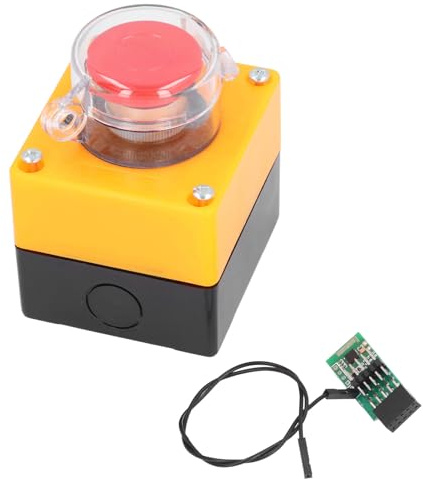 Alomejor Desktop Wireless Power Button Switch Effiziente Fernbedienung PC Power Switch für Home Office Work Space ABS-Material