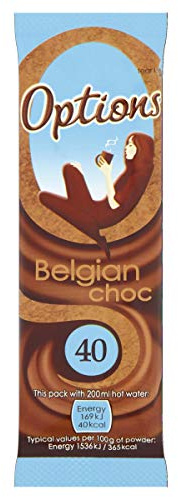 Options Belgian Hot Chocolate Sachet, 30 x 11g