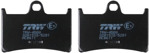 TRW MCB611 Brake Pad Set Disc Brake Organic Allround Compatible for Yamaha BT - Front Axle and Other Vehicles