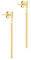CARISSIMA Damen-Ohrhänger 9 Karat 375 Gelbgold Bar Drop