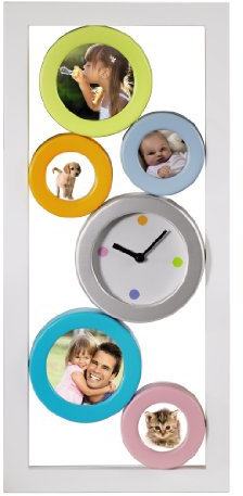 Hama 00057741 Fotouhr Luettich, 3 x 4.5 x 4.5 cm, 2 x 6.5 x 6.5 cm