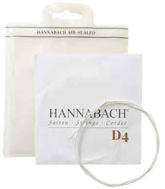 Hannabach Classical Guitar Strings Series 890 MT for 3/4 Children's Guitar Scale: 57-61 cm - D4w - 8904MT 3/4