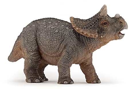 Papo - Figurine dinosaure - Bébé Tricératops, Premiers Pas dans le Monde des Dinosaures pour Enfants dès 3 Ans - Découverte Préhistorique et Éveil Scientifique
