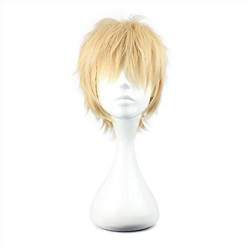 COSPLAZA Cosplay Perücke Kurze Party Haar Rosa & Blonde Mode Kostüm Perücke Anime Haar