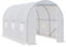 Outsunny Serre de Jardin Tunnel Surface Sol 7 m² 3,5L x 2l x 2H m châssis Tubulaire renforcé 18 mm 6 fenêtres Blanc